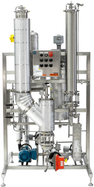 A front view of a Yellowstone falling film evaporator.